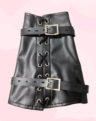 An alternate view of the arm binder, the buckles are lockable.