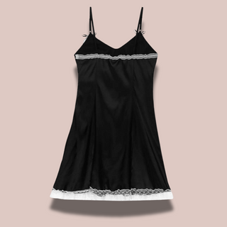 Satin Slip With Lace Edging
