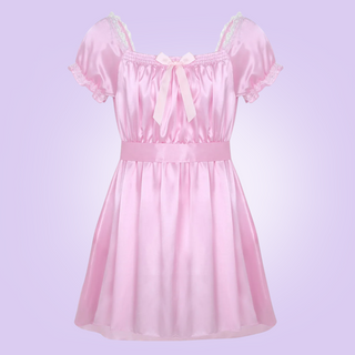 A full length image of The Selena Satin Night Dress, you can see how this dress would look on the body.