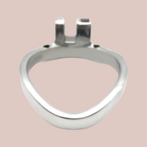 A single base ring designed to fit a metal chastity cage from House Of Chastity