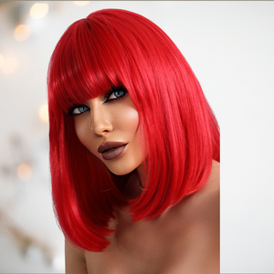 HOC1043-805 Red Long Bob Wig