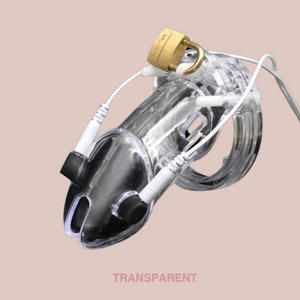 The transparent 600HOC Shocker Design 2 from House Of Chastity