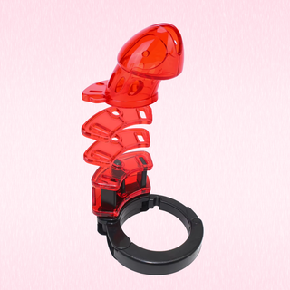 A simple image to show how to assembled the chastity cage