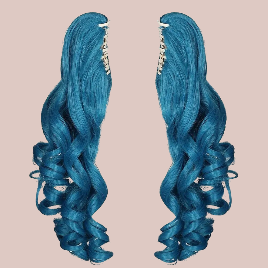 HOCA Modern Curled Wig With Detachable Pony Tails