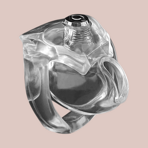 HT V5 Clear Chastity Cage New Lock Design