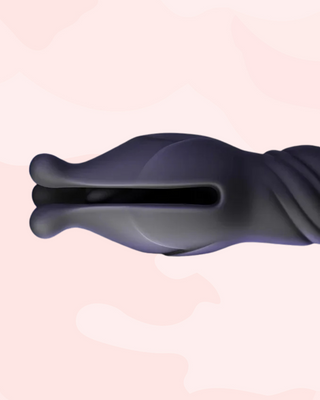 A close up of the closed head of the Bloom Burst Dilator