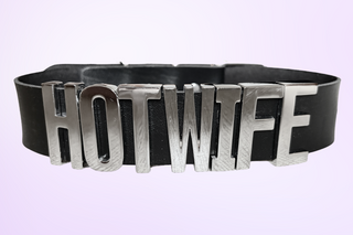 A close up of the HOT WIFE lettering