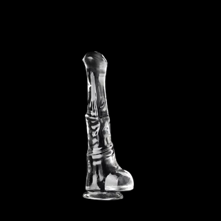 The large size dildo on a black background