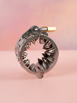 The Kalis teeth chastity cage in Large 
