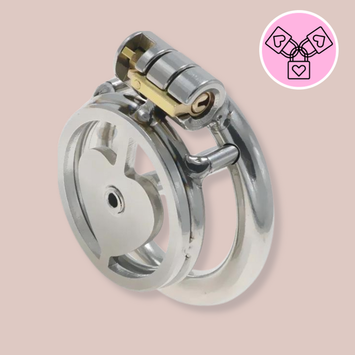 Lock My Heart Chastity Cage