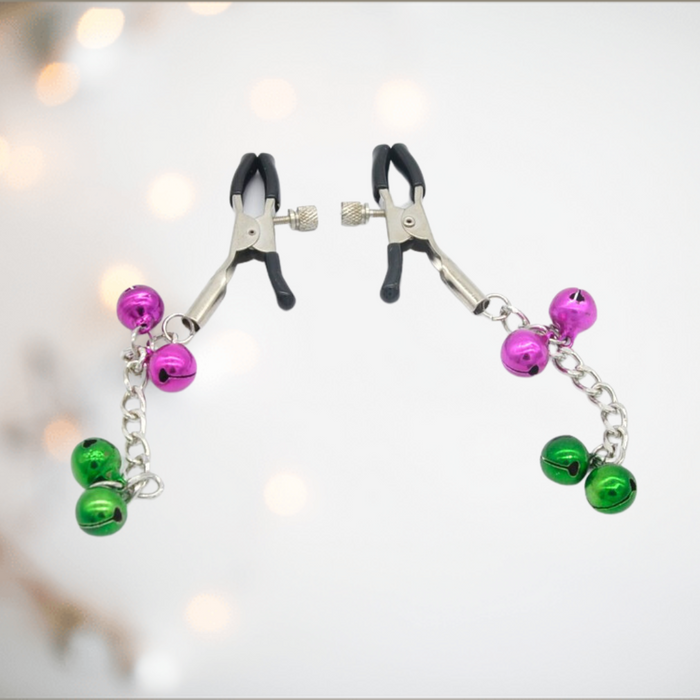 Nipple Clamps With Coloured Bells