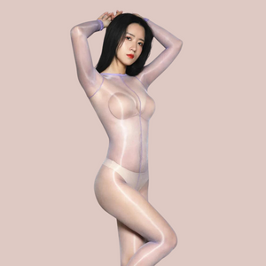 The white  nylon body stocking from House Of Chastity.