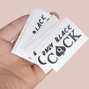 Only Black Cock Temporary Tattoo