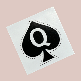 The Queen Of Spades, The Spades with a large Q in the centre.