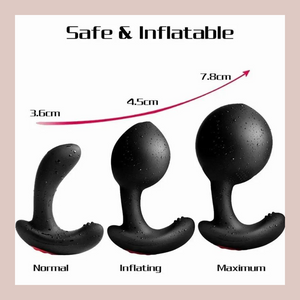 This diagram shows you the increasing size of the inflating plug.