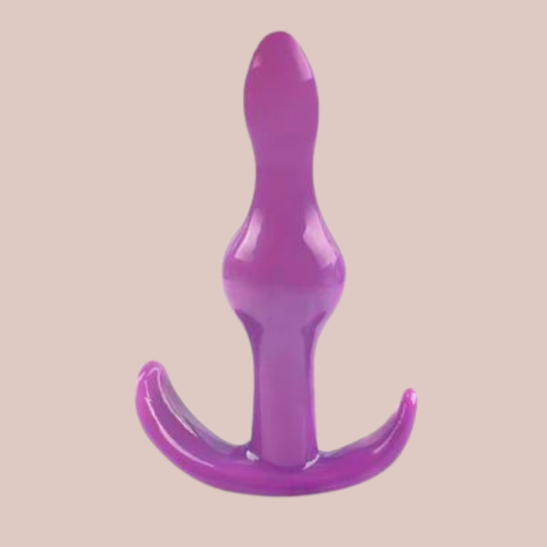 The purple single bead anal plug