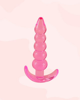 An image of the pink silicone butt plug