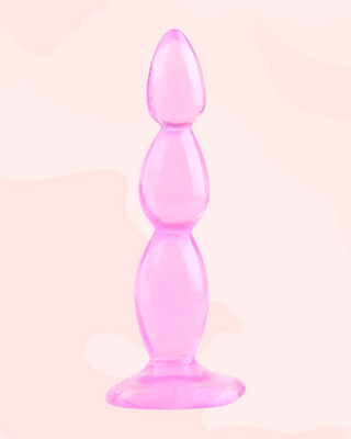 Soft Beaded Long Length Butt Plug