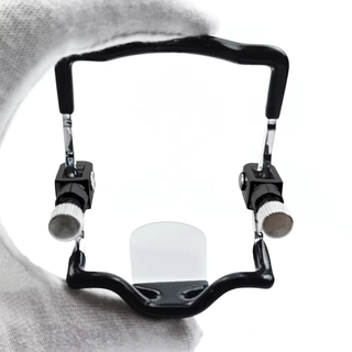 The mouth plug is shown fully opened and being held.