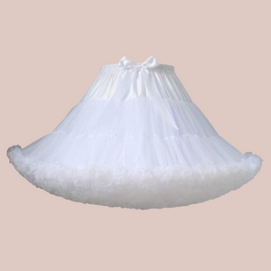 The white swing style tulle petticoat from House Of Chastity.