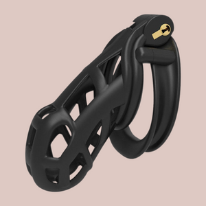 The Cobra Double Cuff in Matte Black, it is shown fully assembled and is size standard.