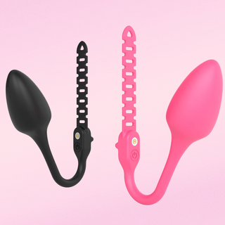 The vibrating egg shown on its own, it comes with an adjustable strap to fix to your own requirements.