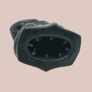 An internal view of the black Detained silicone, you can see it has internal silicone barbs for grip.