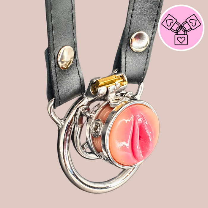 The Barbed Pussy Ring Chastity Cage