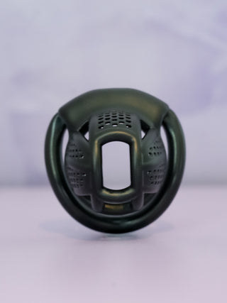 A front on view of The Detained V2 Nub, the urination hole cut out is clear to see.