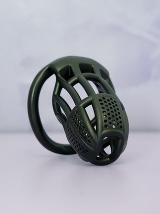 An angled view of the Detained V2 in black on a soft grey background.