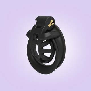 The Mamba Micro Negative, you can see that there is very little distance between the cage and base ring, this cage is shown with an integral lock in place.