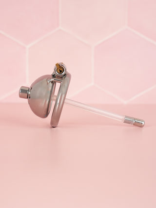 A side view of the Ultra Urethral, the removable urethral tube can be clearly seen.