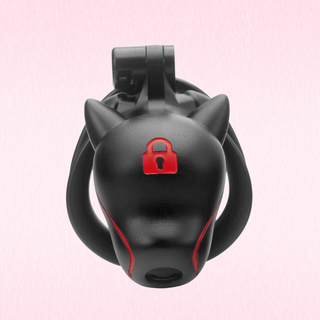 The front on view of The Wolf Guard, the red lock on the front of the cage can be seen.