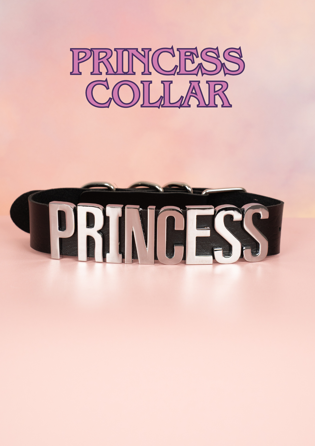 Showing the princess collar and how it is assembled.