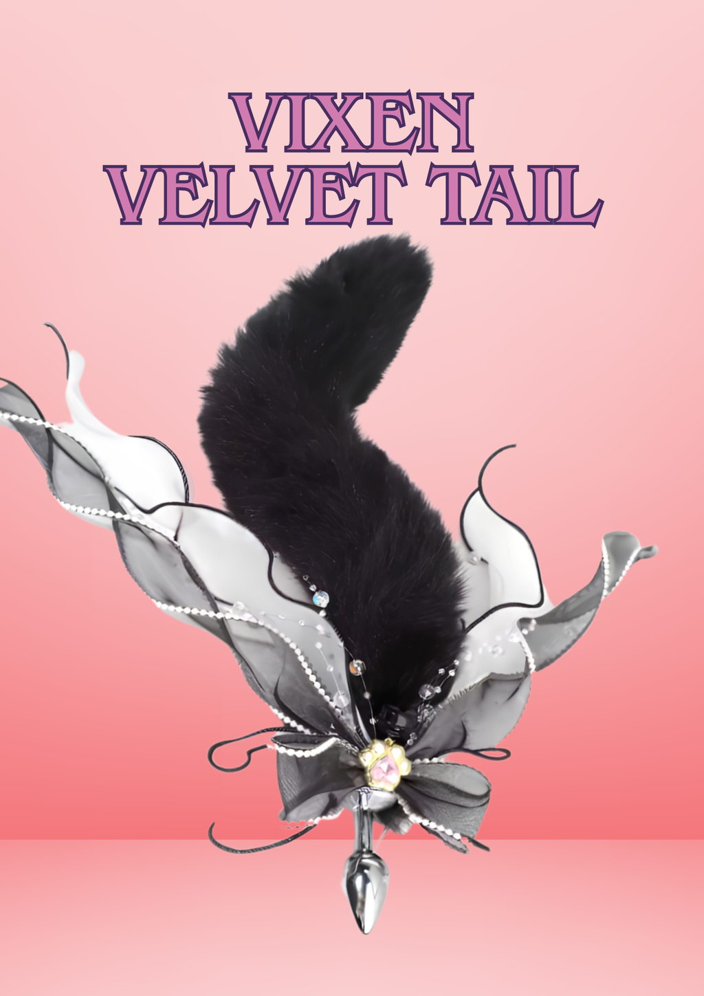 A full video of The Vixen Velvet Tail in black